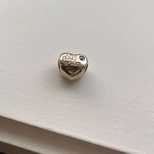 Pandora Sterling Silver It's A Girl Charm - Pink Crystal CZ